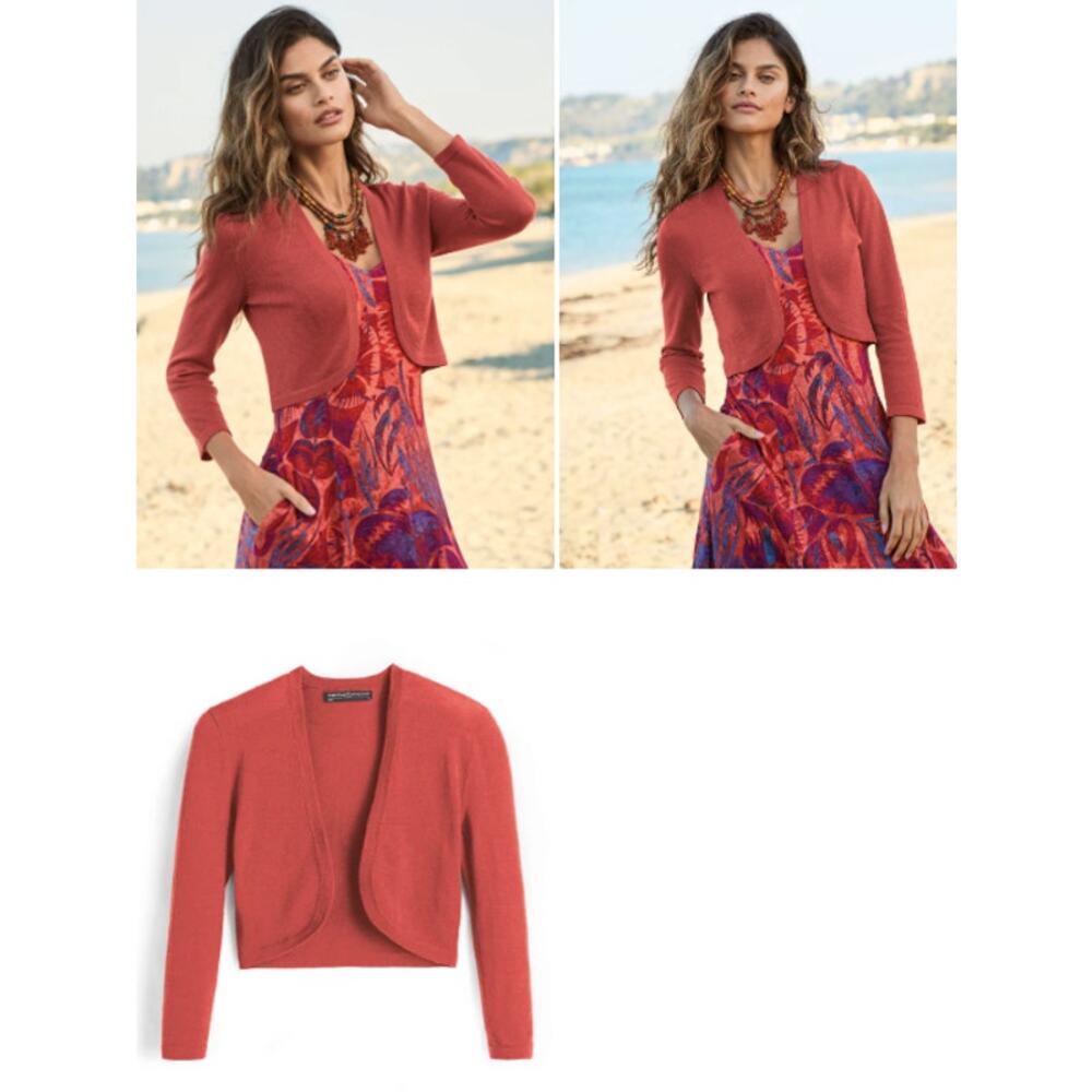 Peruvian Connection Cropped cardigan M
